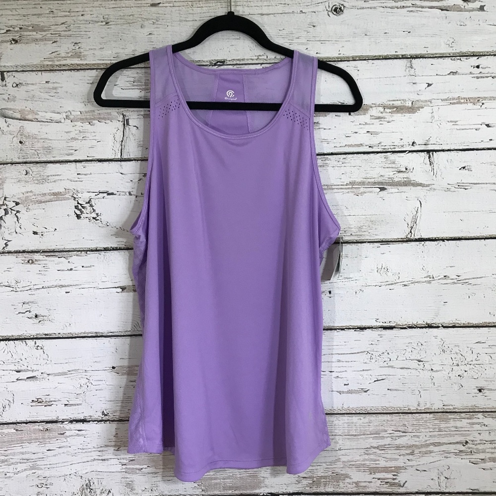 Champion NWT purple vetted mesh tank